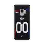 Coque de t�l�phone pour samsung galaxy s9 plus maillot de football de lyon ext�rieur personnalisable ...