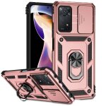 Coque de t�l�phone avec support coulissant pour xiaomi redmi note 11 pro, or rose