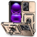 Coque de t�l�phone avec support coulissant pour xiaomi redmi note 12 5g, or