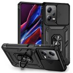 Coque de t�l�phone avec support coulissant pour xiaomi redmi note 12 pro 5g, noir