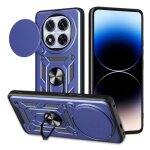 Coque de t�l�phone tpu + pc pour redmi note 14 pro + 5g avec design de couverture a glissi�re, bleu