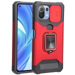 Coque de t�l�phone xiaomi mi 11 lite avec design de couverture coulissante, en pc + tpu, antichoc, avec ...