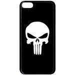 Coque - t�te de mort sur fond noir - compatible avec apple ipod touch 6 - plastique - bord noir