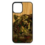 Coque tigre pour iphone 12 / 12 pro en bois silicone felin vert predateur de tasmanie portable tigresse ...