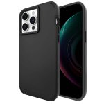 Coque tough duo pour iphone 15 pro max double protection case mate noir