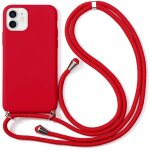 Coque tour de cou universel pour iphone 11 (6. 1'') rouge anti - rayure souple couleur unie protection ...