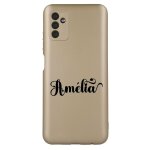 Coque tpu effet metallique dore pour galaxy a04s et a13 5g prenom police 33 mi ange mi demon