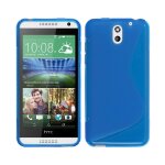 Coque tpu type s pour htc desire 610 - bleue