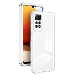 Coque tpu transparente 3 en 1 pour xiaomi redmi note 12 pro 4g, blanc