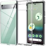 Coque transparente pour google pixel 6a (5g) - tpu souple anti - chocs, ultra - fine, bords surlevs ...