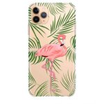Coque transparente pour iphone 11 pro (5, 8) flamant rose