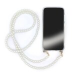 Coque transparente pour iphone 7 / 8 / se (2020 - 2022) avec lani�re / bandouli�re t�l�phone perle