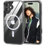 Coque transparente magntique compatible magsafe pour iphone 16 plus - protection camra totale, recharge ...
