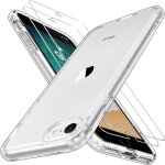 Coque transparente pc + 2 protections ecran verre tremp 9h pour iphone se (2022 / 2020) / 8 / 7 4, 7'' ...