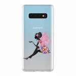 Coque transparente pour samsung galaxy s10 magique fee fleurie