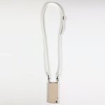 Coque transparente pour samsung galaxy xcover 7 lani�re / cordon cuir 2 blanc