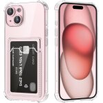 Coque transparente en silicone pour iphone 13 pro max - porte - cartes, renfort 4 coins anti - chute ...