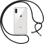 Coque transparente souple tpu pour iphone xs / iphone x 5, 8'' - coins renforcs anti - chute + lanire ...