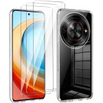Coque transparente souple tpu pour zte blade a75 5g (6, 56 ) + 3 protections d'cran en verre tremp ...