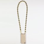 Coque transparente pour xiaomi redmi note 13 4g lanire / cordon bijou diamant or clair