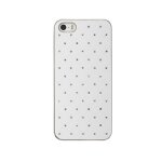 Coque trendz a strass pour iphone 5 / 5s / se couleur blanc