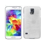 Coque ultra fine effet mtallis pour samsung galaxy s5 coloris blanc