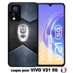 Coque pour vivo v21 4g / 5g - superhero iron the man - silicone - noir
