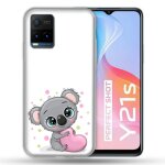 Coque pour vivo y21 / y21s / y33s animal koala coeur