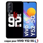 Coque pour vivo y52 5g - unkut haut de seine 92 - silicone - noir