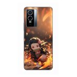 Coque pour vivo y76 5g demon slayer nezuko 3d art anime manga copie