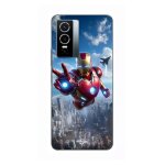 Coque pour vivo y76 5g iron man attaque