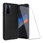 Coque pour wiko 10 - housse etui silicone gel fine + film ecran - noir