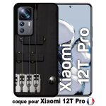 Coque pour xiaomi 12t pro - guitare 1 - silicone - noir