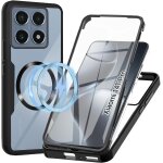 Coque xiaomi 14t pro - etui transparent 360 antichoc tpu + pc avec protecteur d'cran intgr et fixation ...