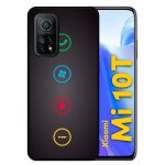 Coque pour xiaomi mi 10t 5g - rebus i love windows and phone - silicone - noir