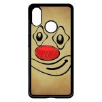 Coque pour xiaomi mi - 8 explorer - smiley clown nez rouge - noir