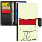 Coque xiaomi mi 8 lite en cuir porte cartes drapeau monaco monegasque basket 4g antichoc foot solide ...