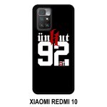 Coque xiaomi redmi 10 - unkut haut de seine 92 - silicone - noir