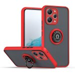 Coque pour xiaomi redmi 12 4g, etui t�l�phone antichoc avec anneau de support, hard pc et tpu bumper ...