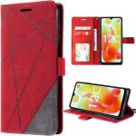 Coque pour xiaomi redmi 12c / 11a, r�tro anti - choc en cuir pu avec fentes pour cartes et fonction de ...