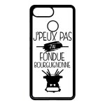 Coque xiaomi redmi 6 - j peux pas j ai fondue bourguignonne 1 - noir