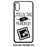 Coque xiaomi redmi - 9 9a - j peux pas j ai monopoly 1 - noir Coque xiaomi redmi - 9 9a - j peux pas j ai monopoly 1 - noir