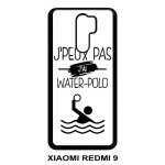 Coque xiaomi redmi 9 - j peux pas j ai water polo 1 - noir