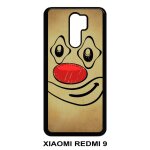 Coque xiaomi redmi 9 - smiley clown nez rouge - noir