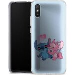 Coque xiaomi redmi 9a stitch angel love heart pink gel silicone antichocs