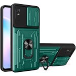 Coque pour xiaomi redmi 9at / redmi 9a etui, tpu / pc avec fente pour carte et bague pousser la fenetre ...