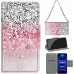 Coque pour xiaomi redmi note 12 5g, [chaine metallique bandouliere collier corde] pochette protection ...