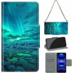 Coque pour xiaomi redmi note 12 5g, [chaine metallique bandouliere collier corde] pochette protection ...