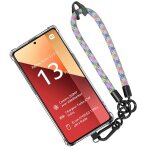 Coque pour xiaomi redmi note 13 pro 4g (pas pour 5g) en silicone transparent - coque antichoc avec dragonne ...
