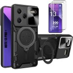 Coque pour xiaomi redmi note 13 pro + 5g / note 13 pro plus 5g + 2 verres tremp�s. etui en pc + tpu. ...